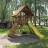 Детский игровой комплекс SUNRISESTAR NS5 с деревянной крышей 