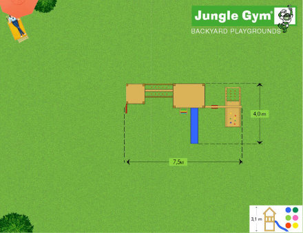 Игровая площадка Jungle Grand Chalet Jungle Gum 