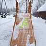 Зимняя горка деревянная 4 метра