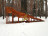 Деревянная зимняя горка Snow Fox IgraGrad, скат 10 метров 