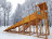 Заливная зимняя горка Snow Fox IgraGrad, скат 10 метров с домиком 