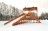Деревянная зимняя горка Snow Fox Макси IgraGrad, скат 10 метров 