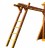 Рукоход деревянный с металлическими перекладинами Самсон 