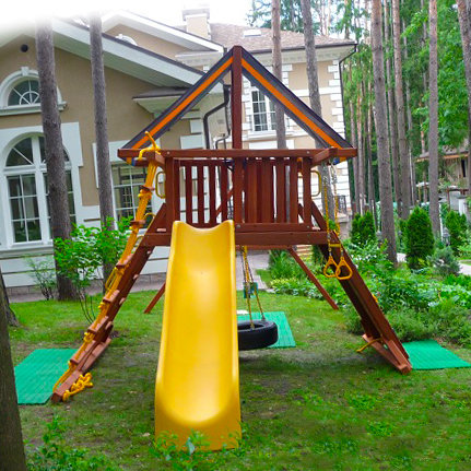 Детская игровая площадка Зарница и рукоход Премиум из кедра 