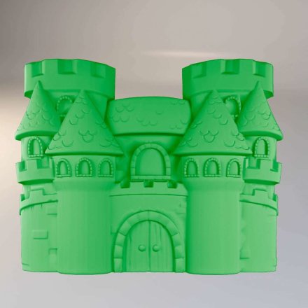 Мягкая защитная стеновая 3D панель Замок 