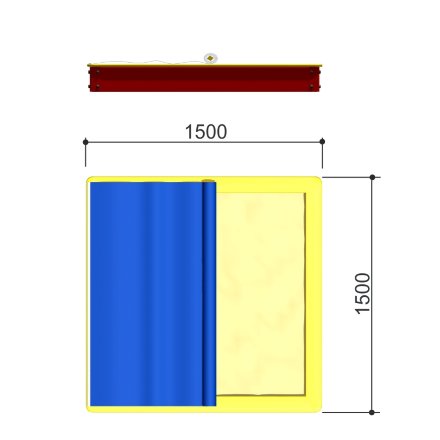 Тент Romana 109.28.00 (для песочницы 109.01.02 1,5 x 1,5 м) 