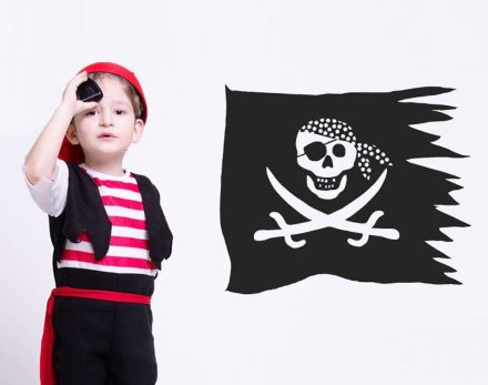 Флажок пиратский детский Самсон 