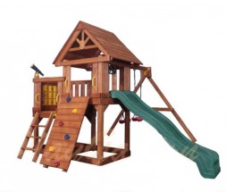 Игровая площадка для дачи Green Hill с балконом  PlayGarden