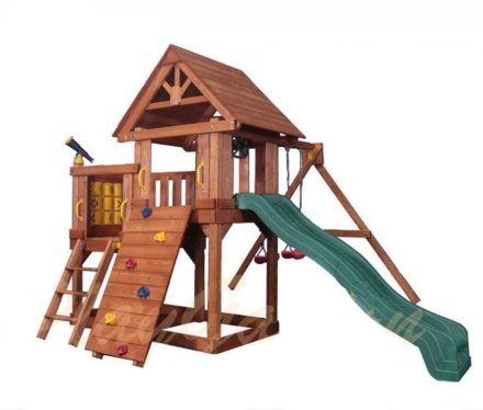 Игровая площадка для дачи Green Hill с балконом  PlayGarden 