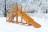 Зимняя деревянная горка Снежинка IgraGrad, скат 4 м  