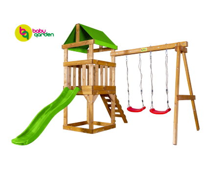 Детская площадка для дачи BabyGarden Play 1 горка 1,75 м 