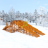 Деревянная зимняя горка Snow Fox IgraGrad, 4 ската 