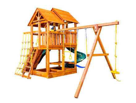 Детская игровая площадка SkyFort Spiral PlayGarden с двумя горками 