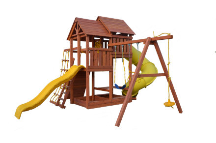 Детская игровая площадка SkyFort Delux PlayGarden с двумя горками 