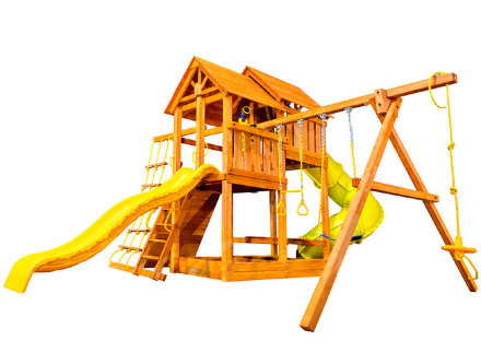 Детская игровая площадка SkyFort Delux PlayGarden с двумя горками 