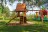 Детский игровой комплекс New Sunrise Джая с деревянной крышей 