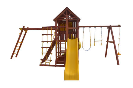 Детская игровая площадка SkyFort Delux II PlayGarden с двумя горками и рукоходом 