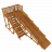 Зимняя деревянная горка Норильск Самсон 