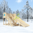 Деревянная зимняя горка Snow Fox IgraGrad, скат 4 метра без покрытия 